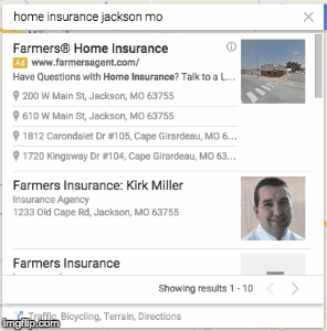 jackson mo insurance agent google my business profiles